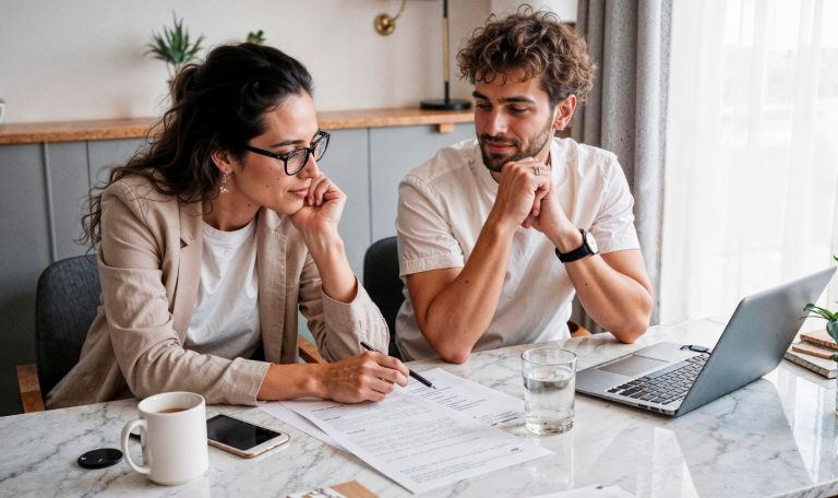 para siedząca przy stole