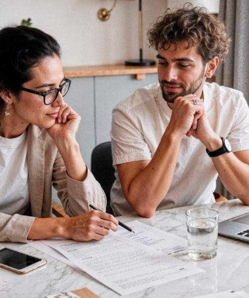 para siedząca przy stole