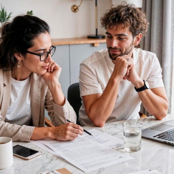 para siedząca przy stole